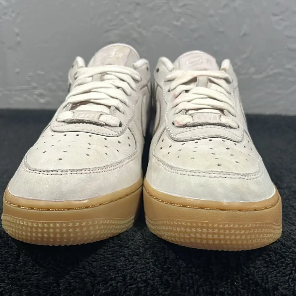 🔥‎ NIKE Air Force 1 Low PRM MF Pearl Pink /Gum Women Sz 7.5 - EXCELLENT